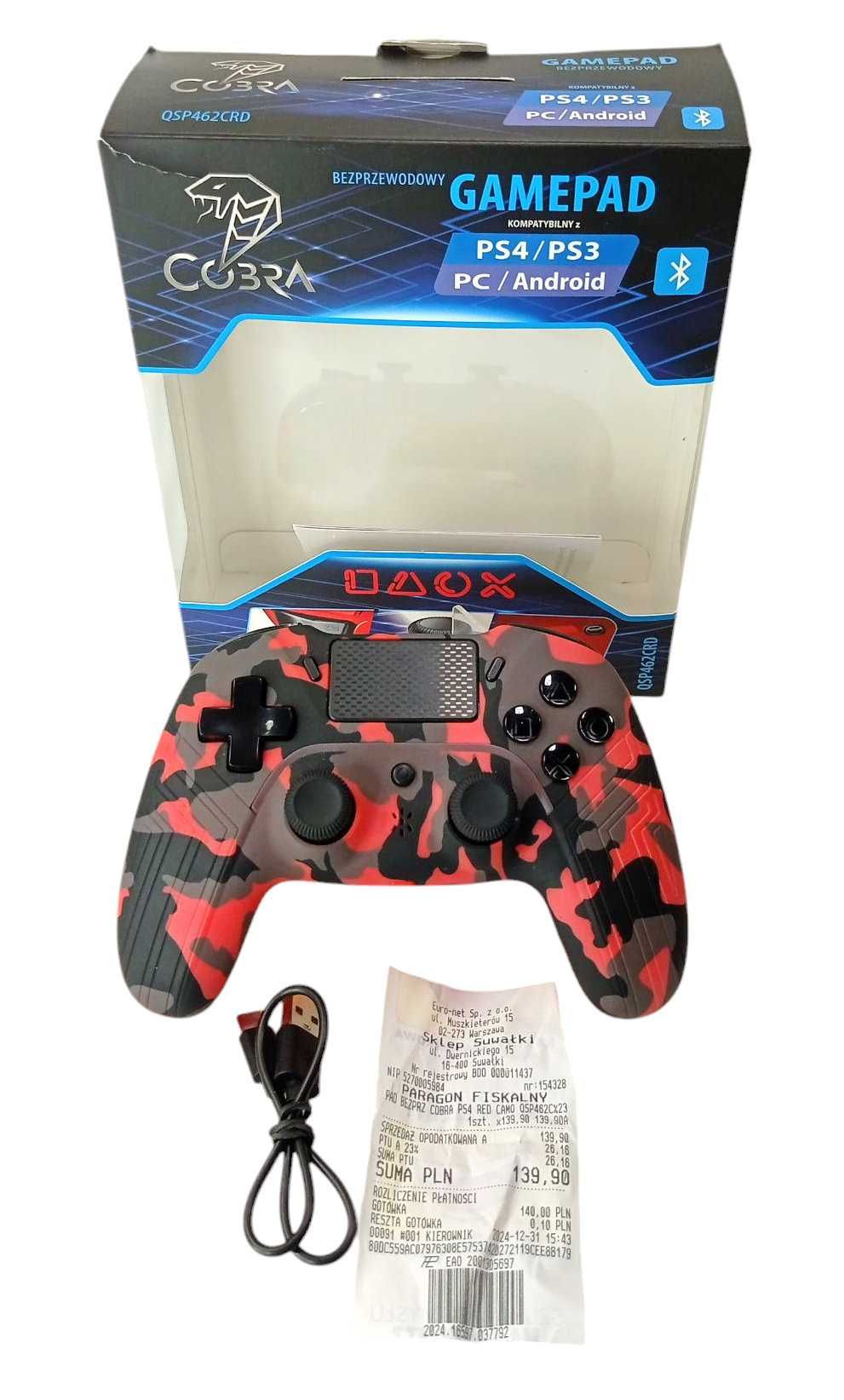Kontroler Cobra DO PS3/PS4/ PC