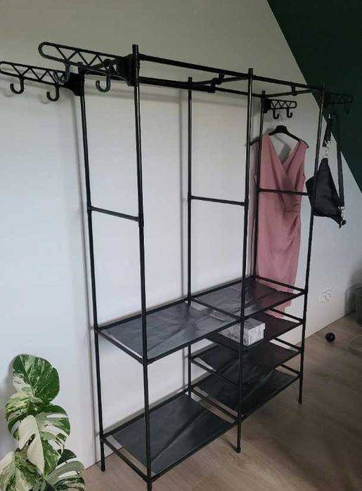 Stojący wysoki z haczykami do garderoby na ubrania przechowywanie duży