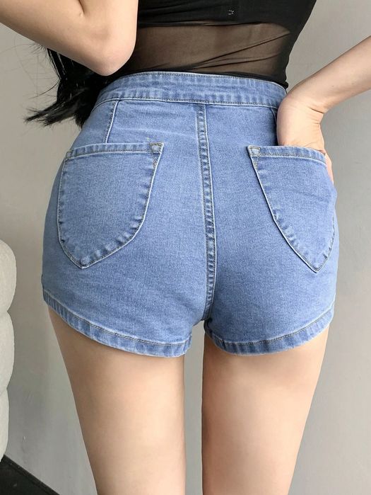 Spodenki Jeansowe Krótkie Niebieskie Casual Dazy S 36