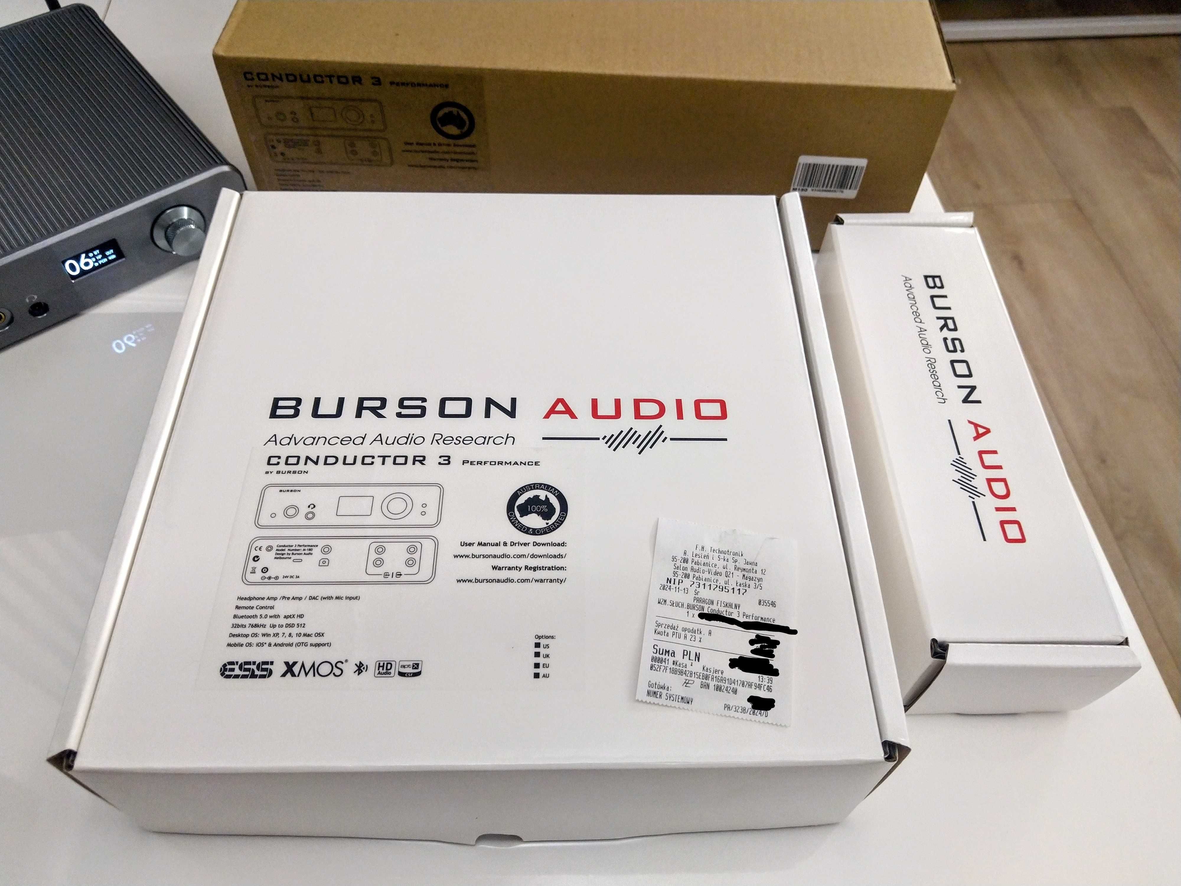 Burson Conductor 3 Performance - wzmacniacz słuchawkowy z DAC (NOWY)