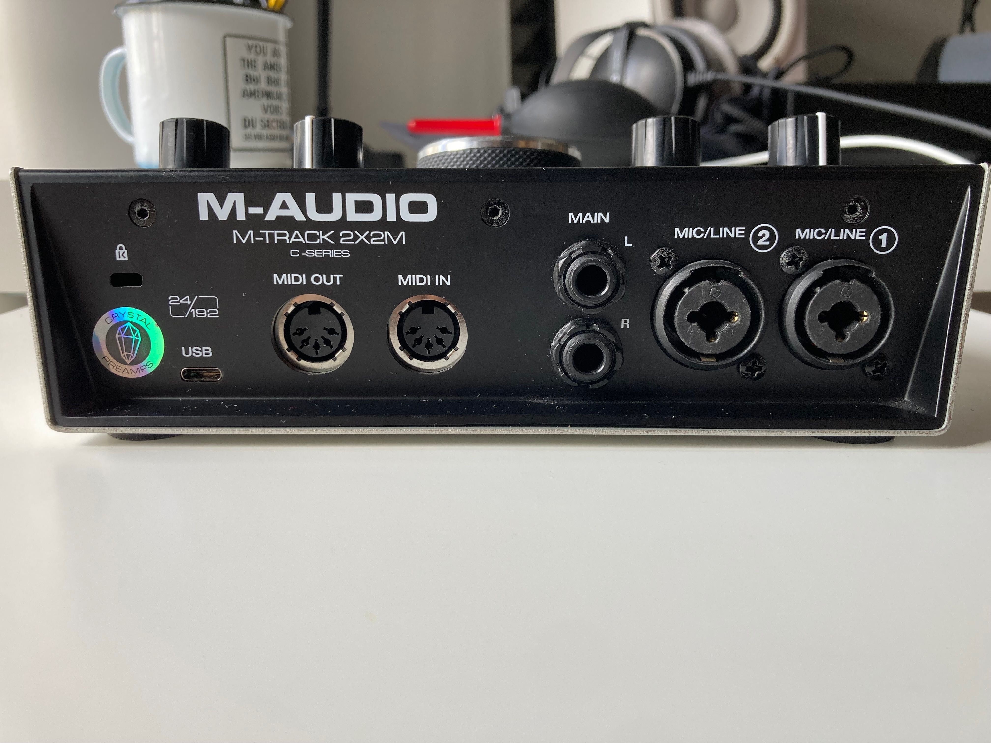 Interface de áudio-Produção musical: M-TRACK 2X2M (M-AUDIO)