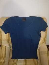 T-shirt azul Zara