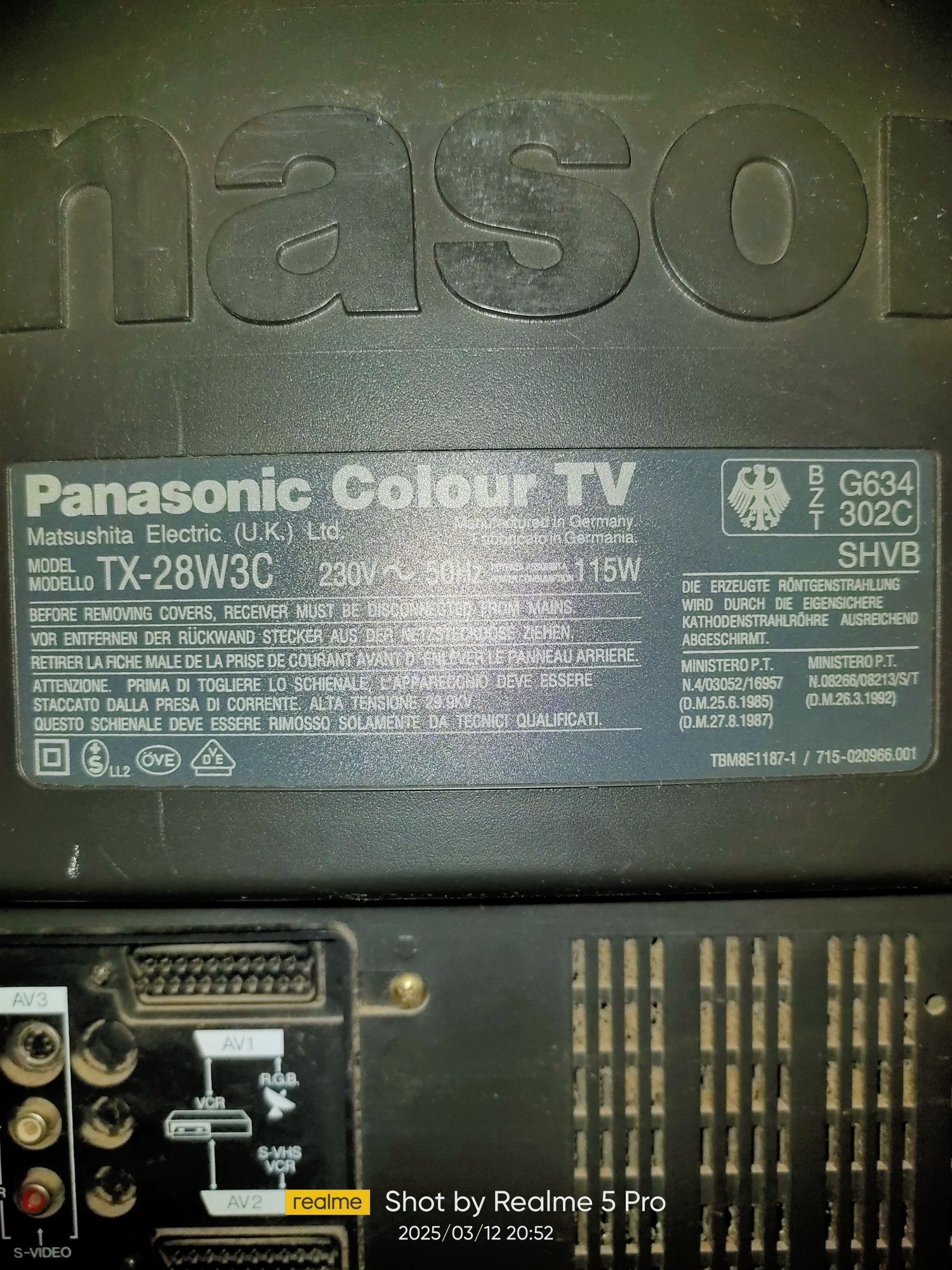 Телевізор Panasonic 71 см.