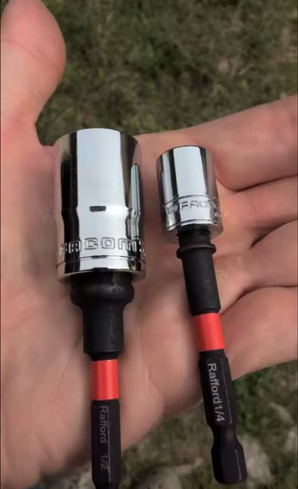 Набір високоякісних міцних ударних перехідникі біт 6шт 1/4"3/8" і 1/2"