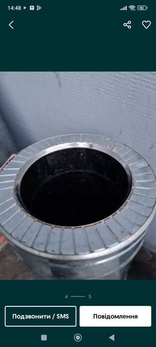 Димоходні труби нержавійки в оцинковці