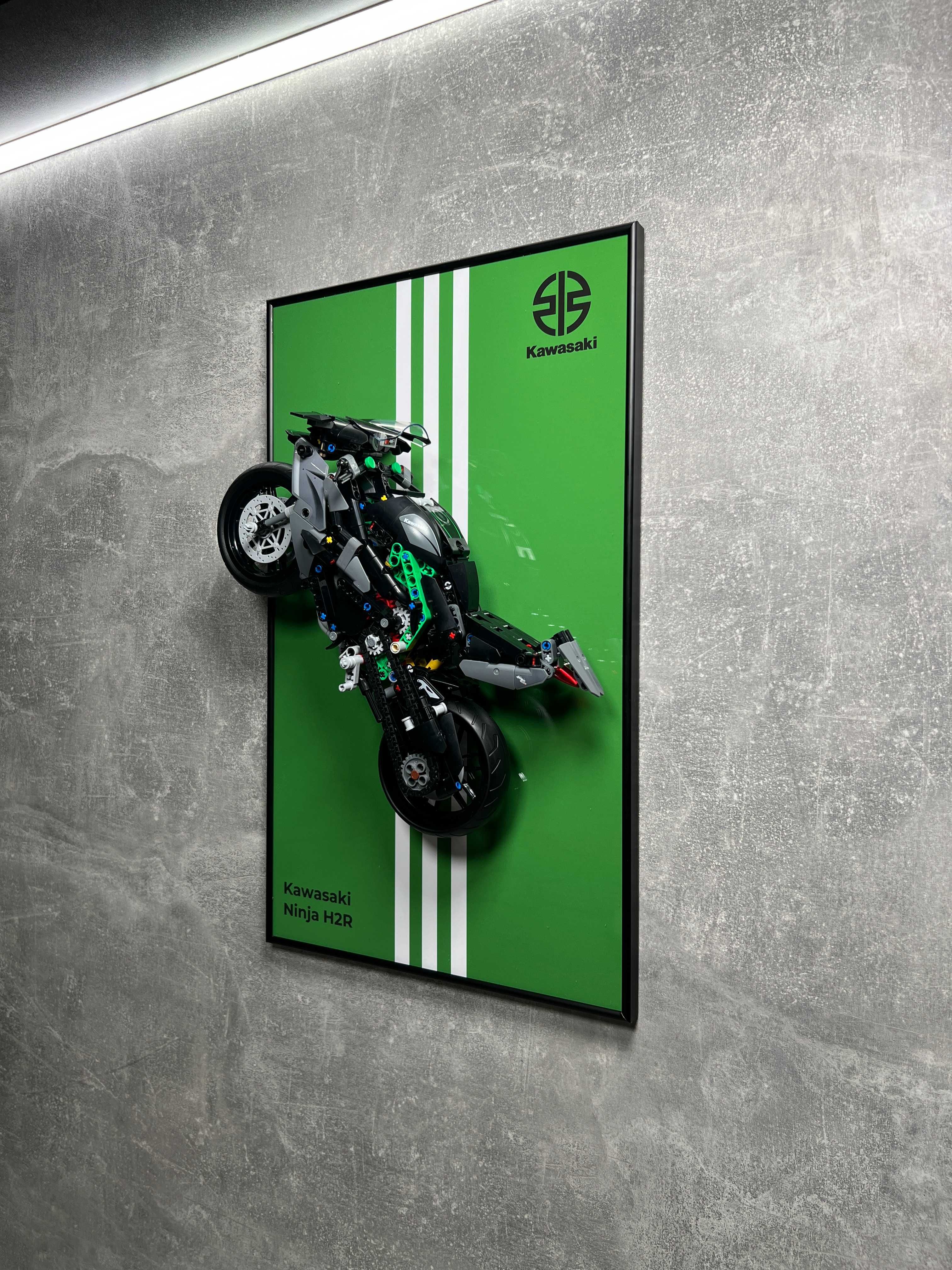 Тримач Рамка на Стіну для Вашого LEGO Мотоцикл Kawasaki Ninja H2R Лего