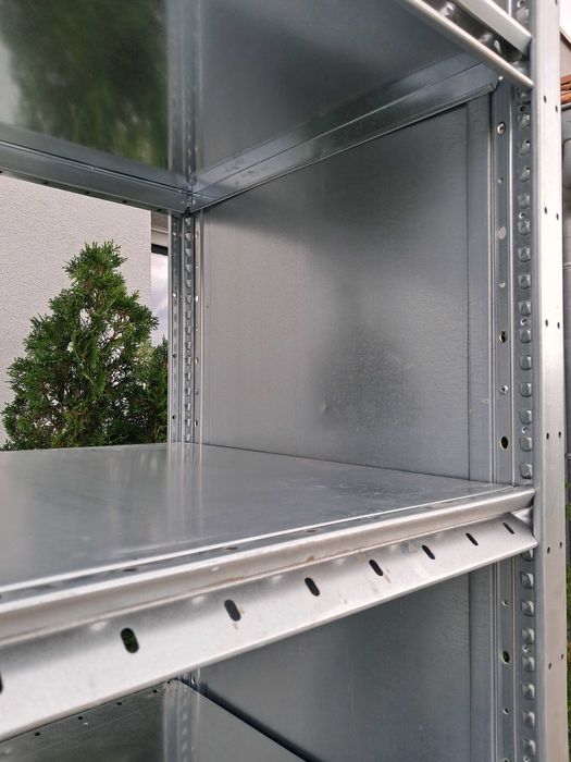 Regał metalowy z pólkami sklepowe regały półkowe 250x129cm DEXION Hi