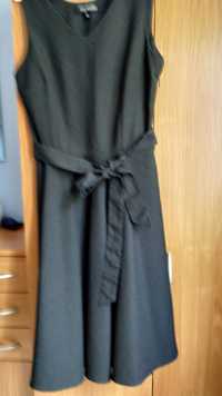 Top Secret nowa sukienka czarna w kropki pasek 36 S/M