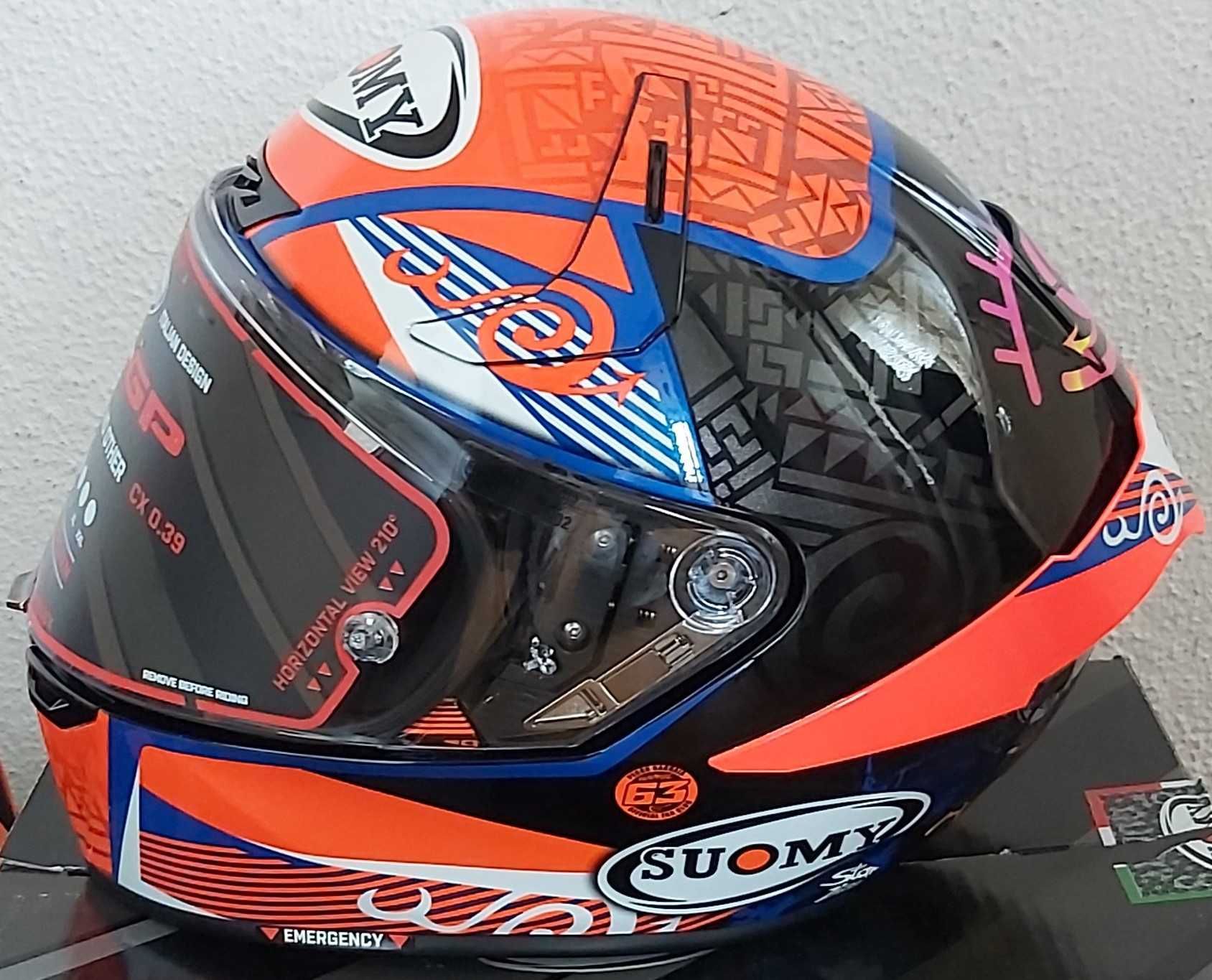 Capacete Suomy SR-GP Bagnaia Replica 2021 Without Sponsor, XS, Novo