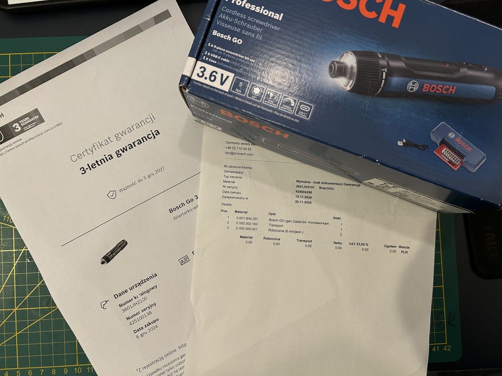 Bosch Profesional  GO 3,6V Mało używany 0 601 9H2 201 wkrętak 2.5/5Nm