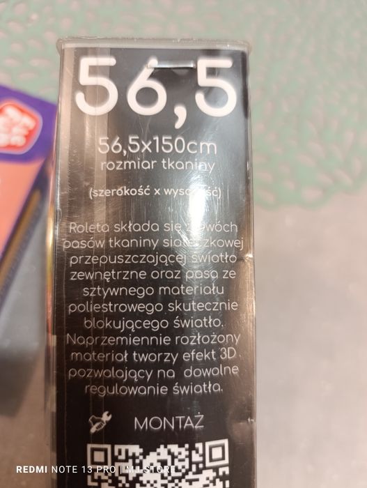 Roleta na okno dzień/noc