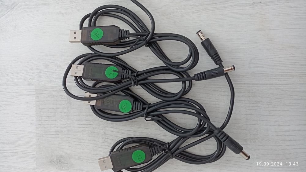 Кабель для роутера 9v , 12v