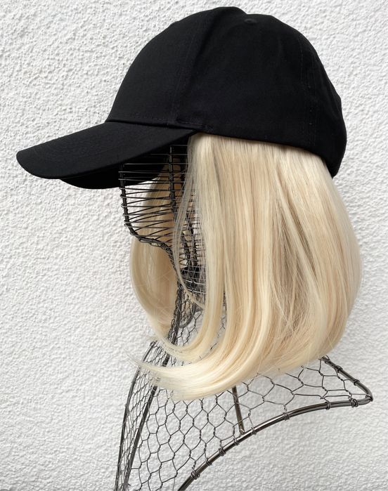 Premium Ultra włosy doczepiane, czapka z włosami, jasny blond 42.
