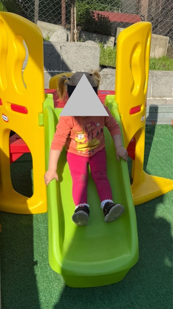 Little Tikes SOLIDNA zjezdzalnia, plac zabaw - jak NOWY+ transport