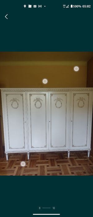 Zestaw mebli do sypialni Ludwik XVI