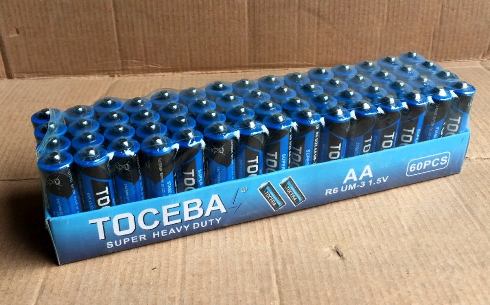 Батарейки Toceba R03 AAA 60шт Пальчиковые  Тошиба Toshiba