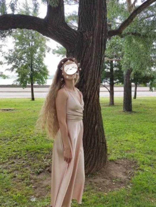 Шикарный парик русый длинные волосы вьющиеся