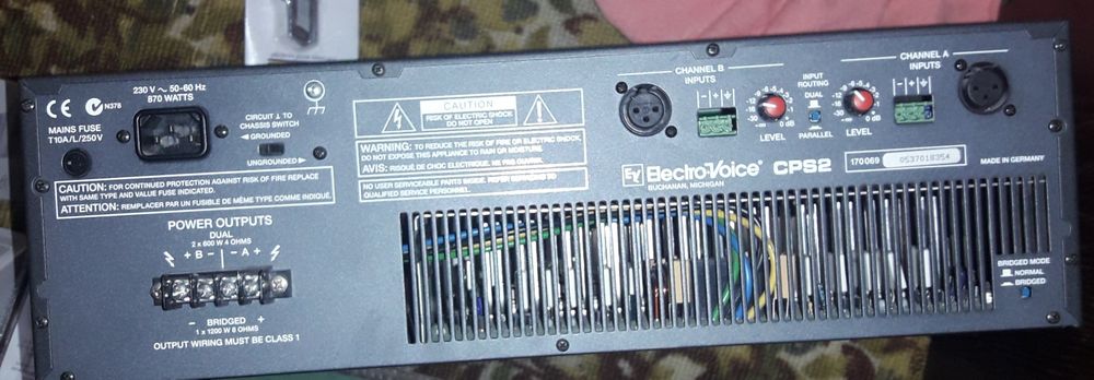 Продам колонки + підсилювач потужності Electro Voice усилитель