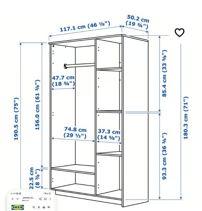 Roupeiro Ikea BRIMNES