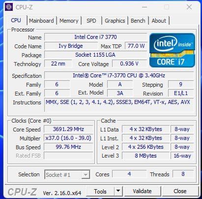 Комплект i7-3770 + 16GB DDR3 + ASUS P8H61-M LX3