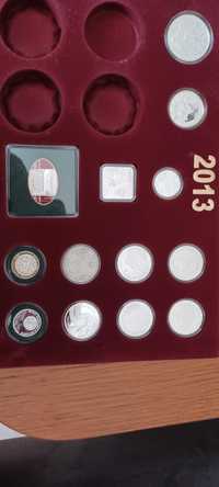 zestaw monet srebrnych rocznik 2013