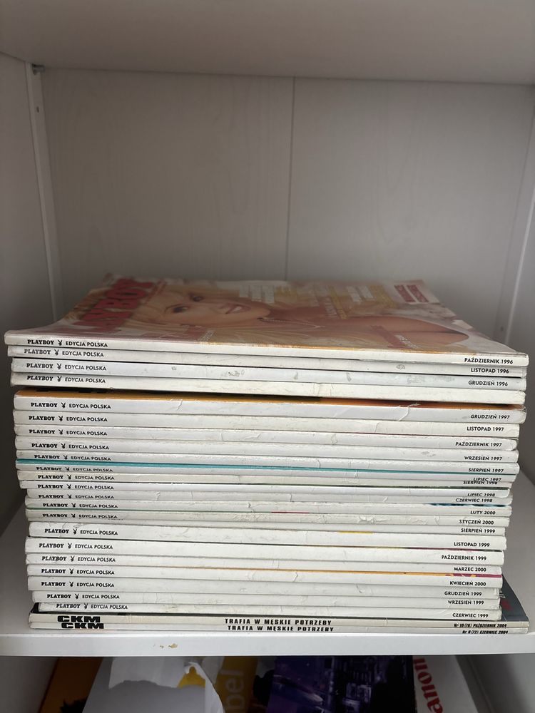 Playboy, 54 egzemplarze, 1996 - 2000, polska edycja, stan dobry