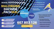 Malowanie dachów, elewacji, dachu, malowanie hal, mycie dachówki