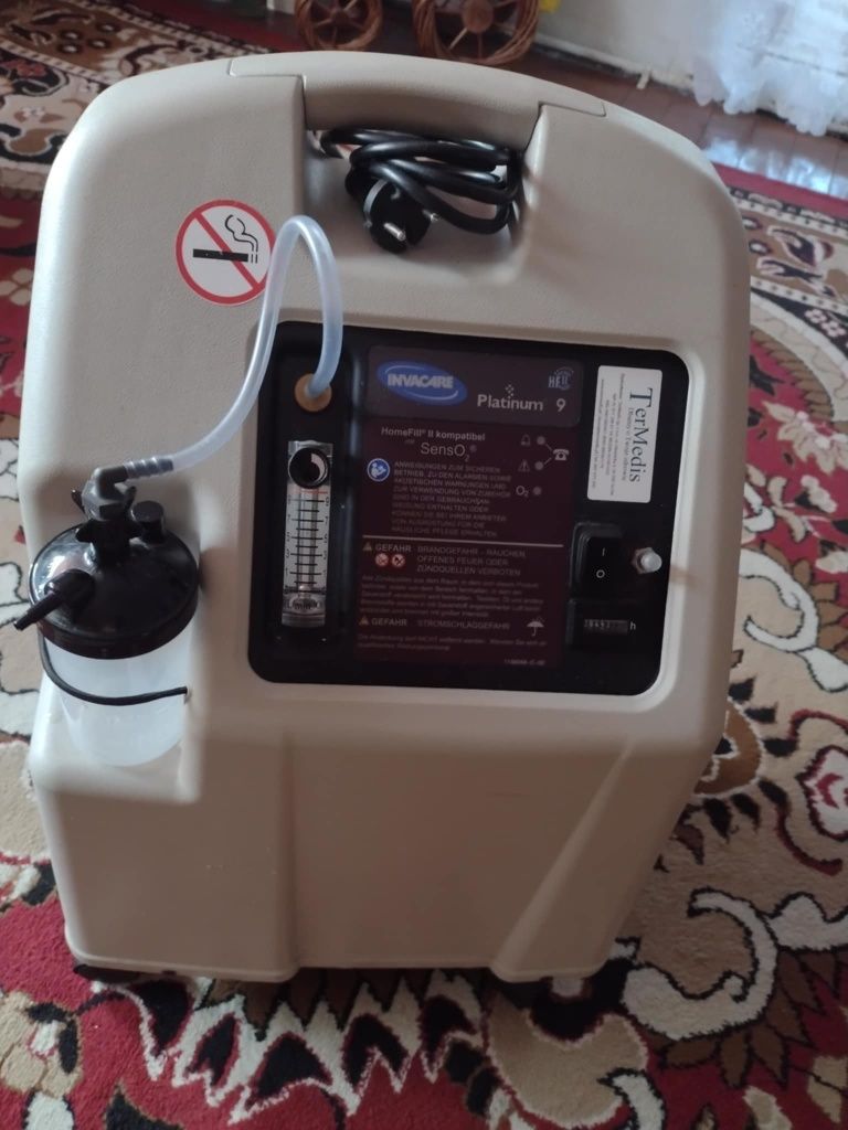 Koncentrator tlenu, butla tlenowa, inhalator