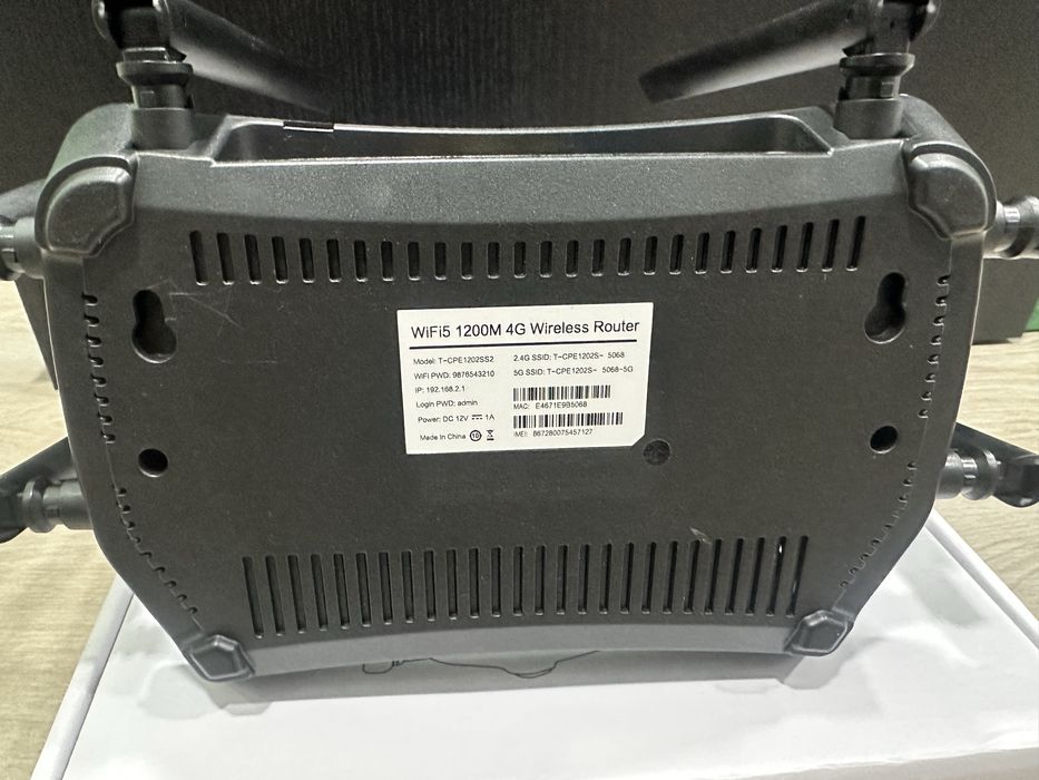 Router 4G - LTE 1200Mgs cartao sim