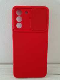 Camshield Soft do Samsung Galaxy S21 FE Czerwony