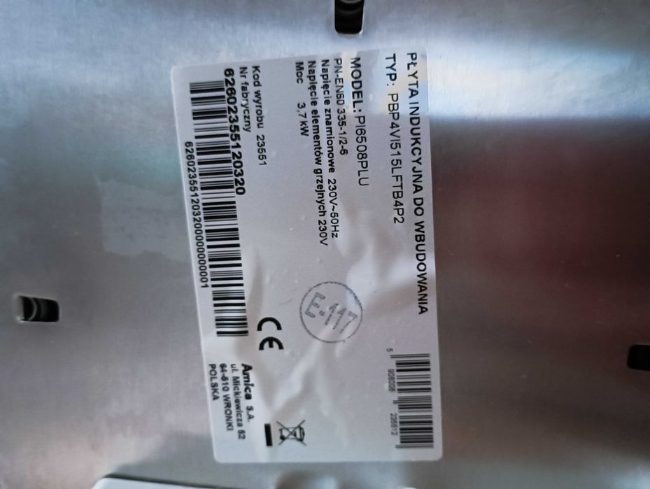 Płyta indukcyjna Amica