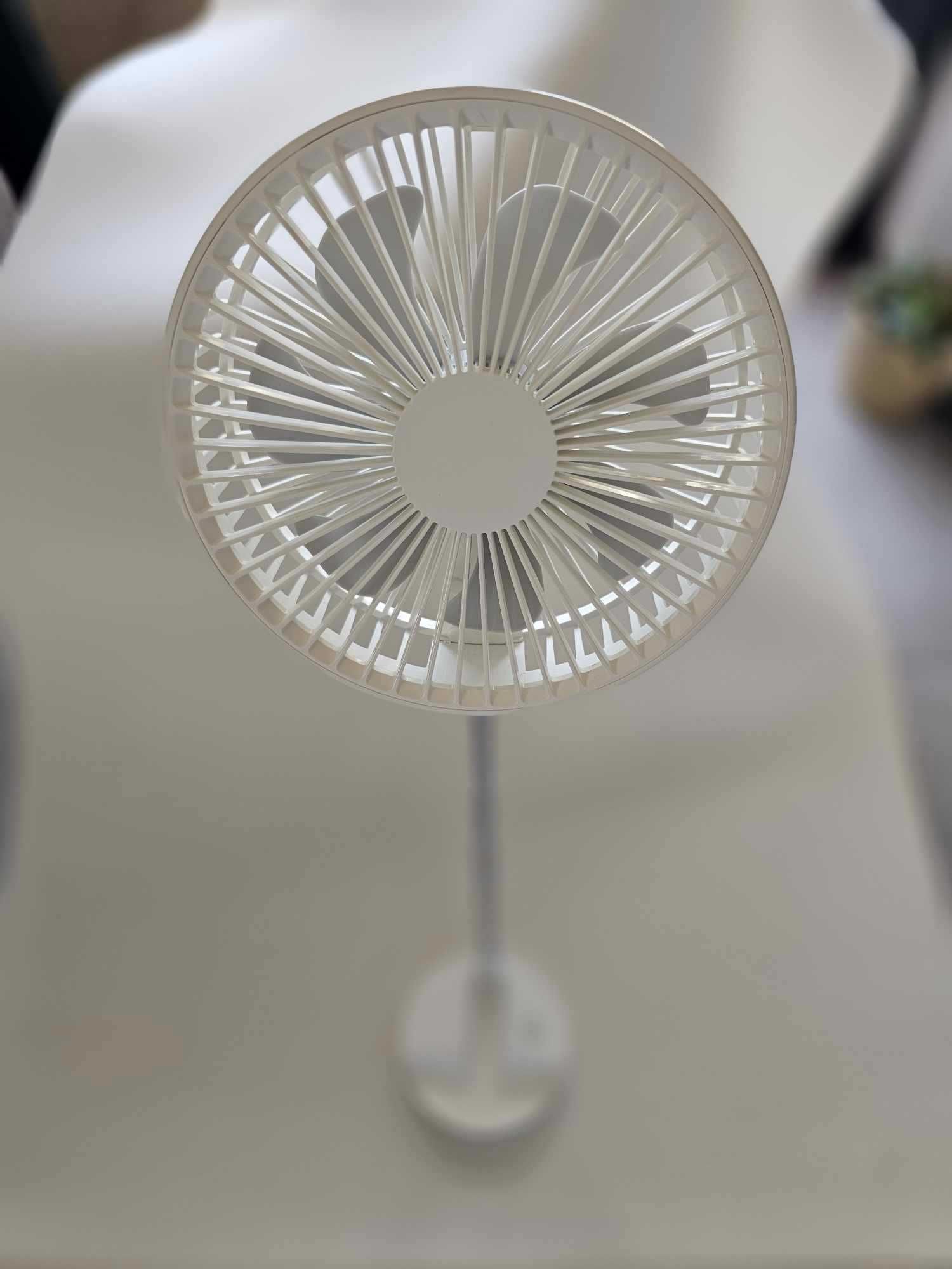 Wentylator, wiatrak FOLDING FAN P9S składany, teleskopowy - biały