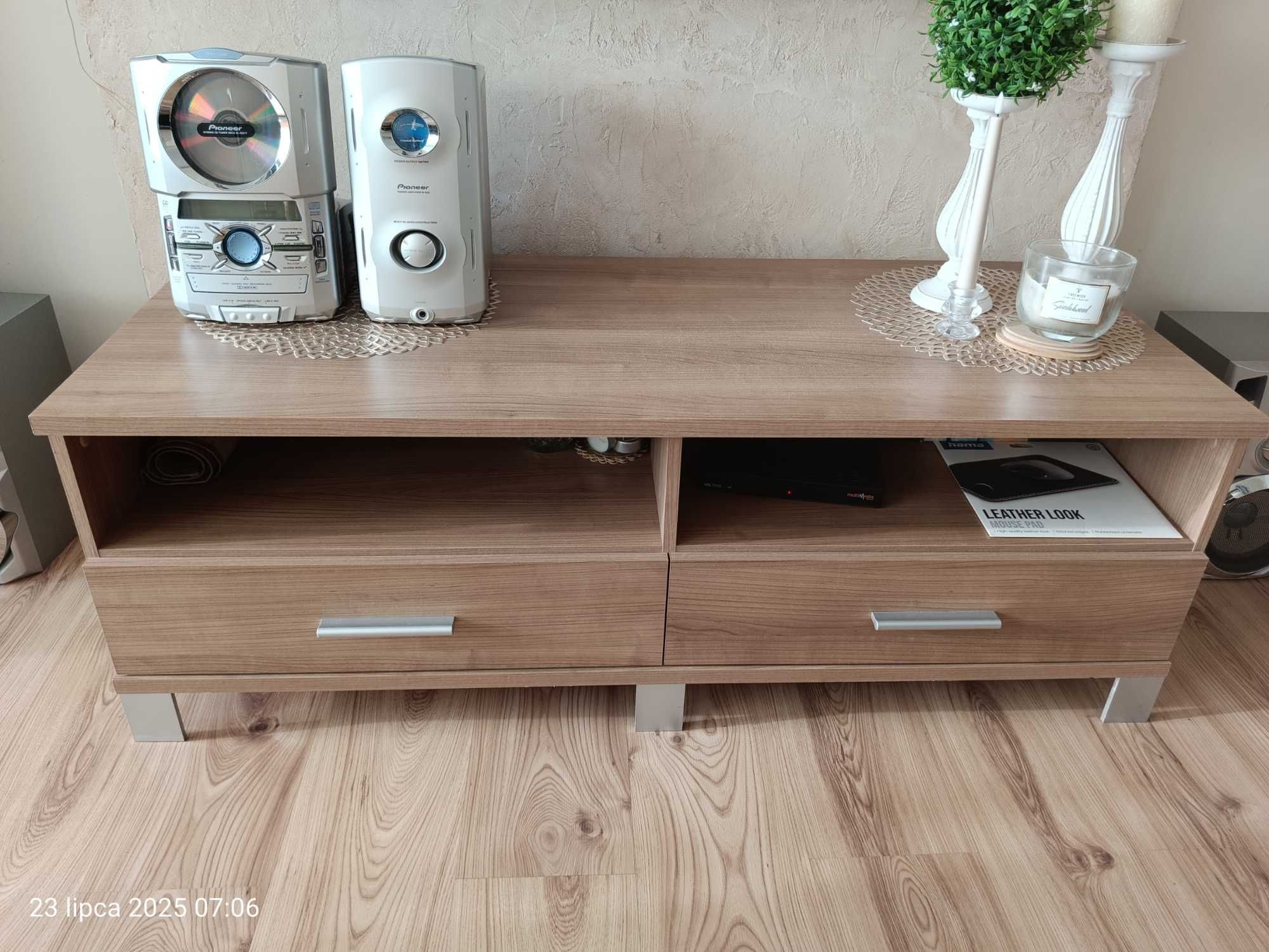 Zestaw 3 mebli – szafa, barek, regał TV