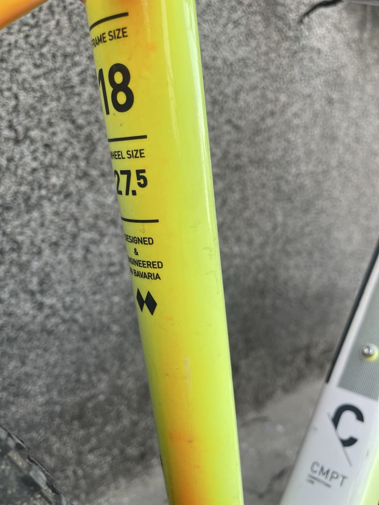 Cube rama 18 aluminium koło 27,5