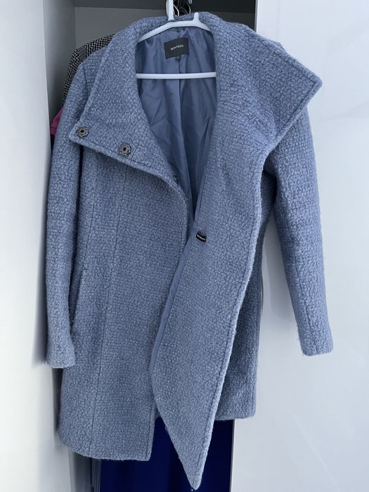 Płaszcz z Peek&Cloppenburg ‚ MONTEGO r. 36/38 błękitny, idealny WIOSNĄ