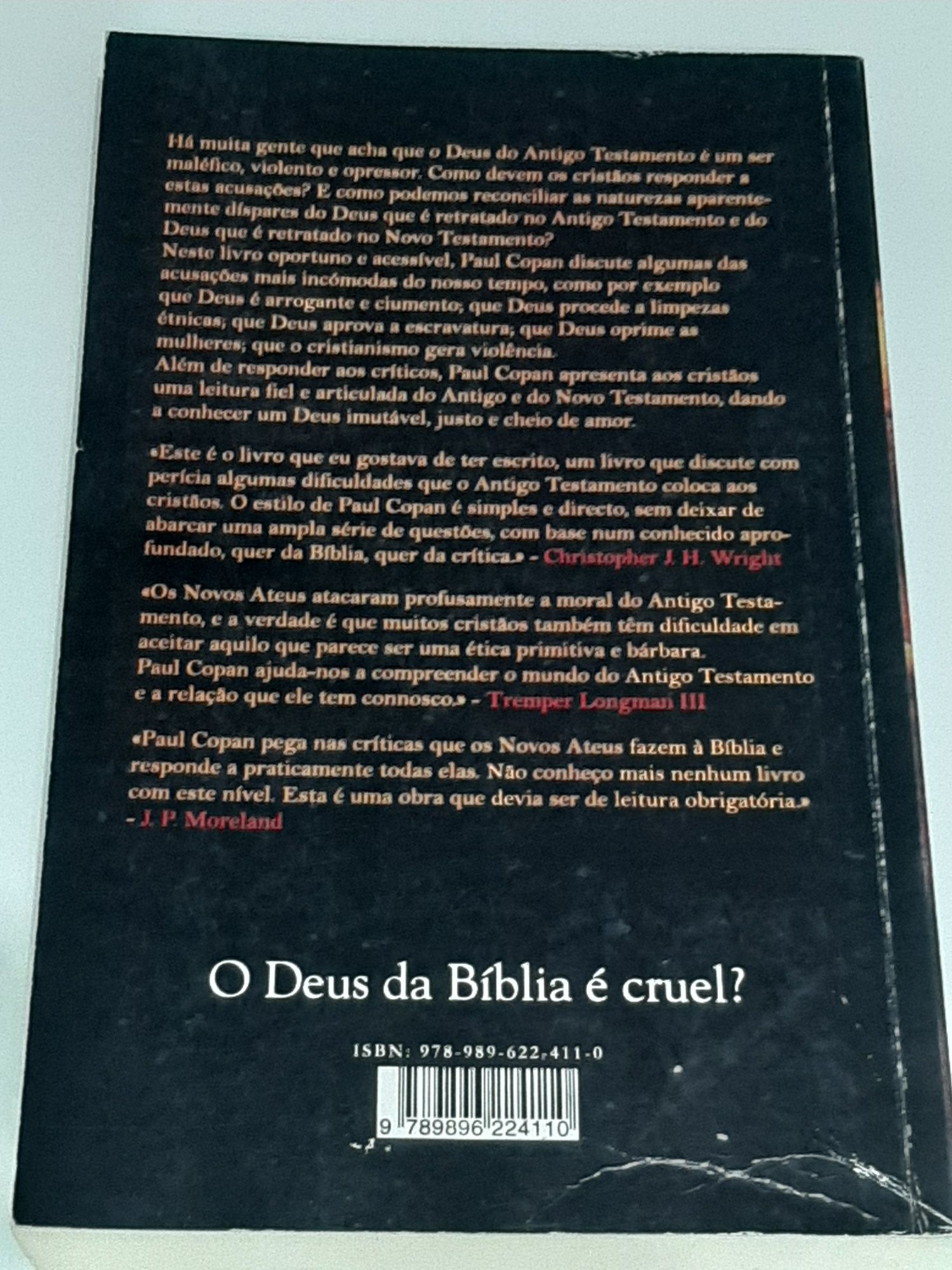 Ensaio Paul Copan - O Deus da Bíblia é Cruel? - Portes Gratuitos