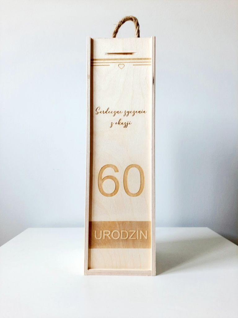 Skrzynka na wino prezent urodziny okoliczności wszystkiego najlepszego