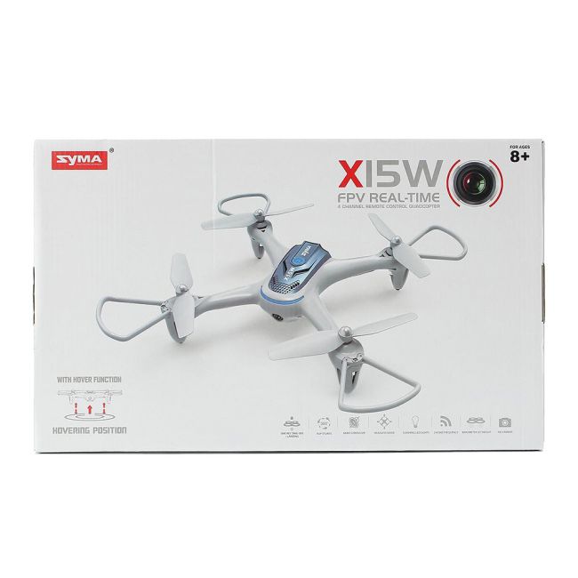 Іграшковий квадрокоптер Syma бу X15W із камерою білий (X15W/X15W-2)