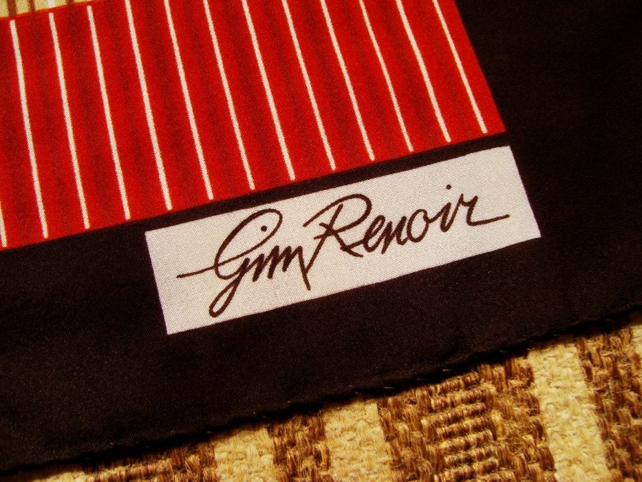 Gim Renoir, оригинал, винтажный платок, 100% шелк.