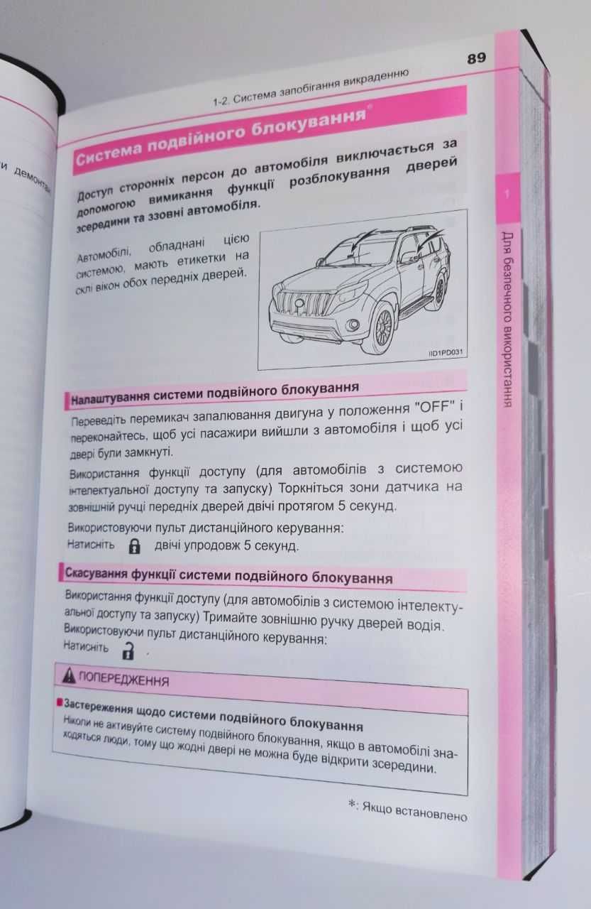 Комплект инструкций (руководств) по эксплуатации Toyota Prado 150 2013