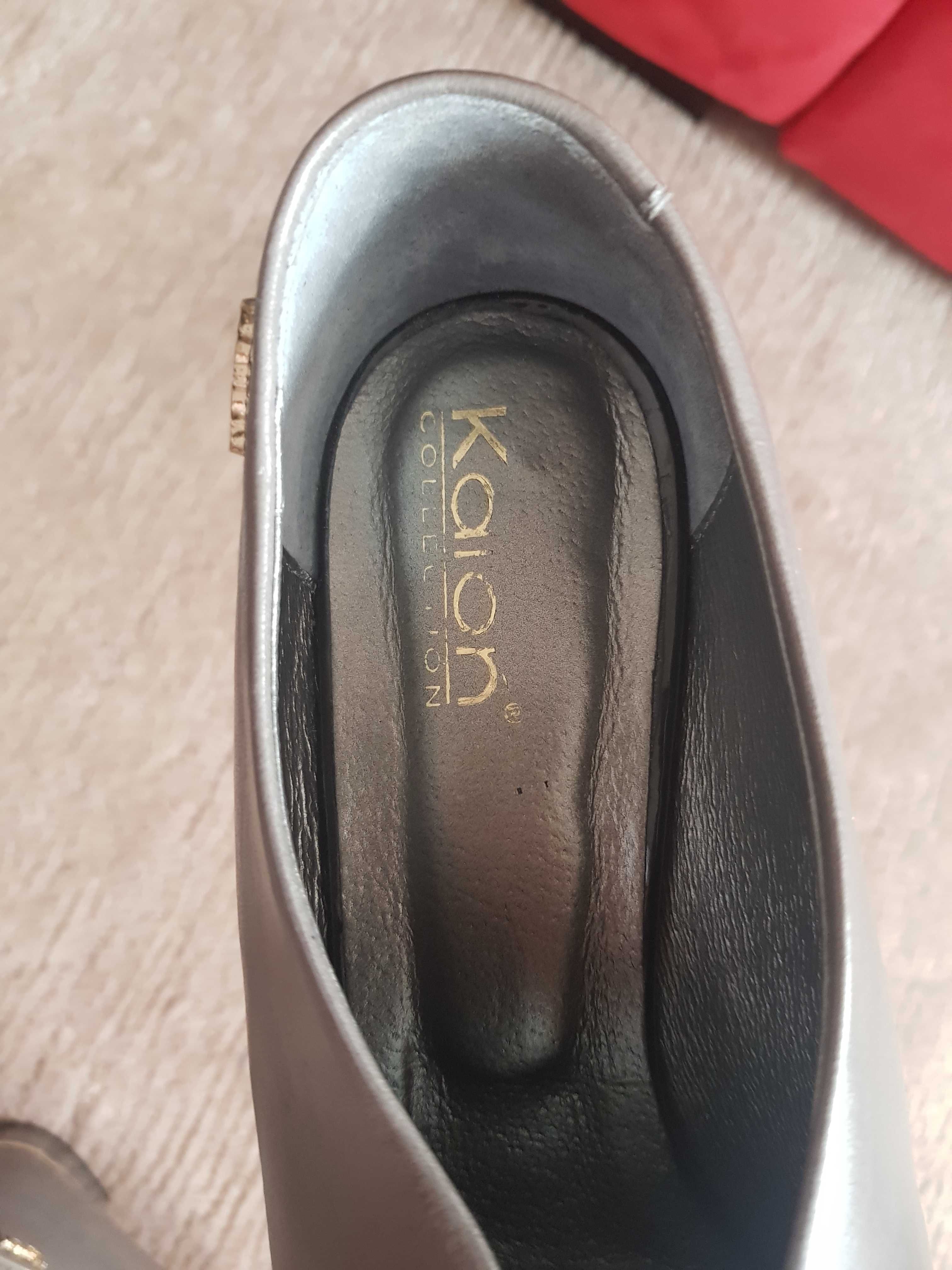 Buty Karoń, czułenka, skóra naturalna,r.39,raz założone