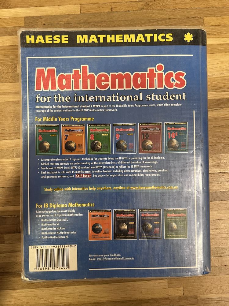Podręcznik Mathematics 9 MYP 4 IB Haese