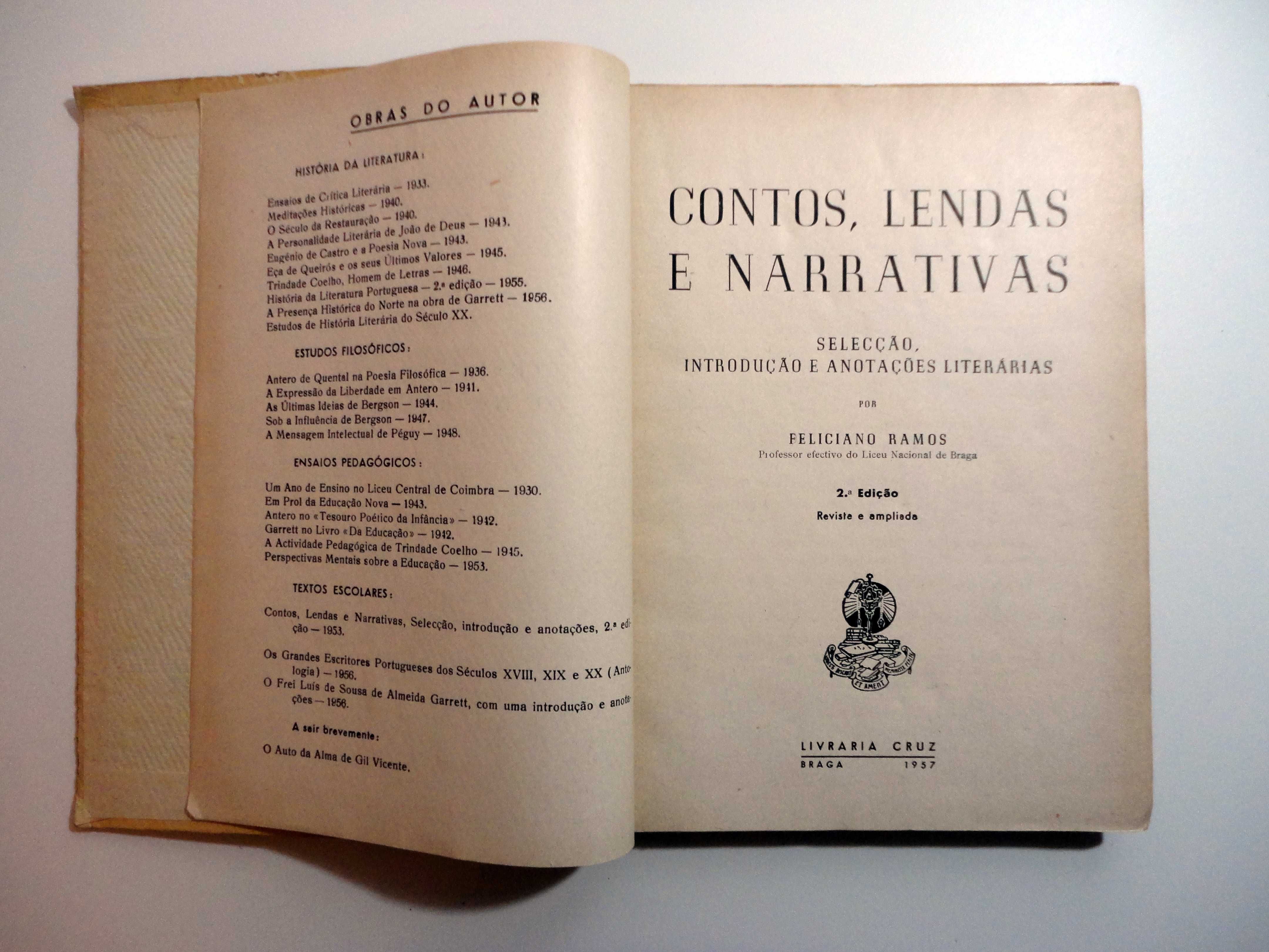 "Contos, Lendas e Narrativas" (Feliciano Ramos) 1958