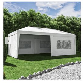 Pawilon/namiot ogrodowy Bruma 595x300x260 cm biały z oknami