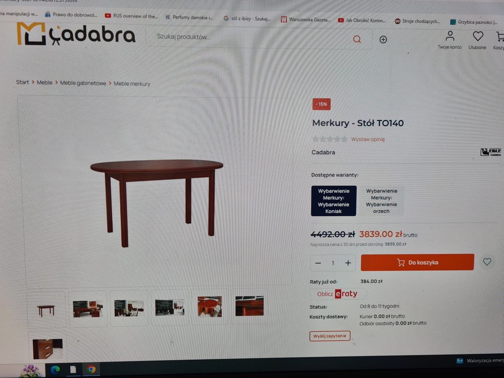 Sprzedam  nowy stół z Paged Meble