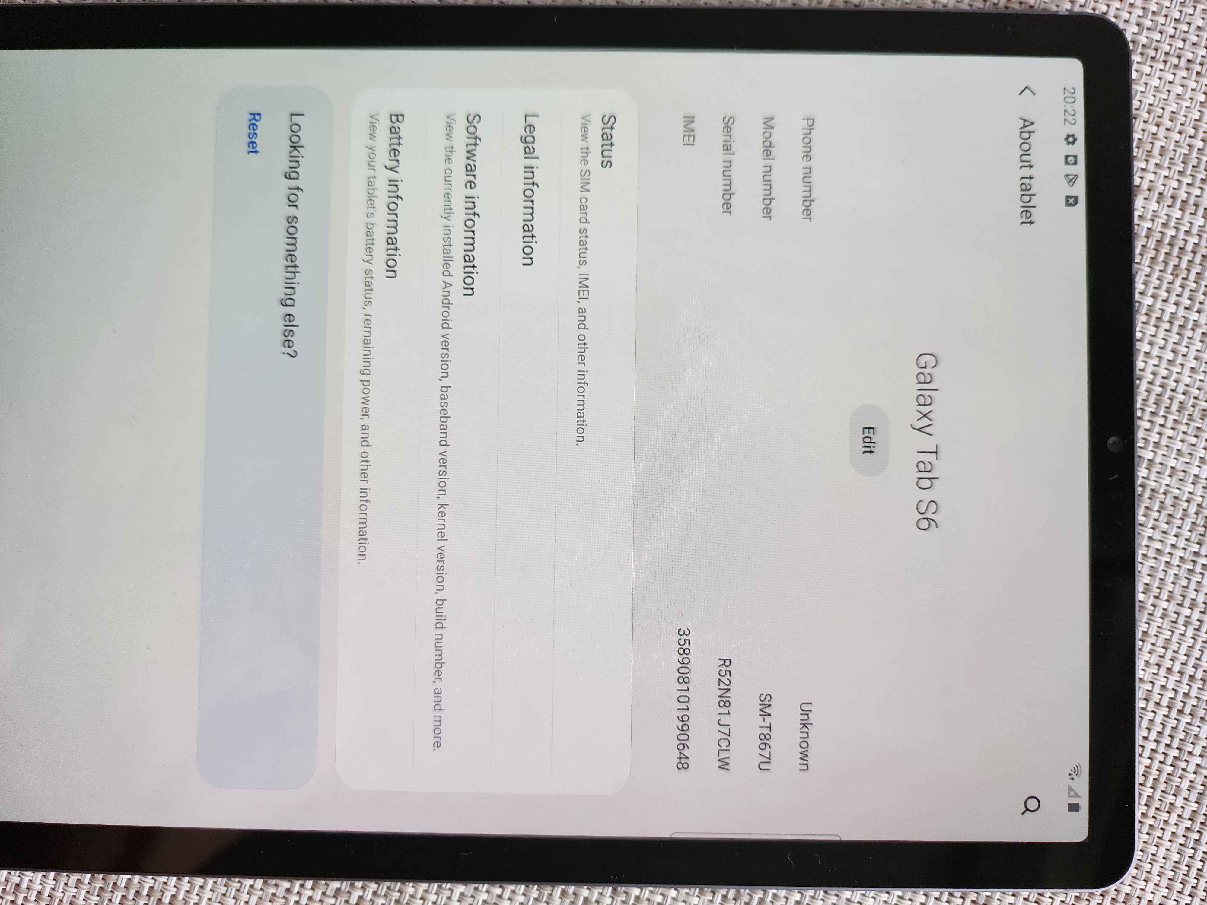 Планшет Samsung Galaxy Tab S6 10.5" 6/128GB LTE 4G Grey SM-T867U NEW