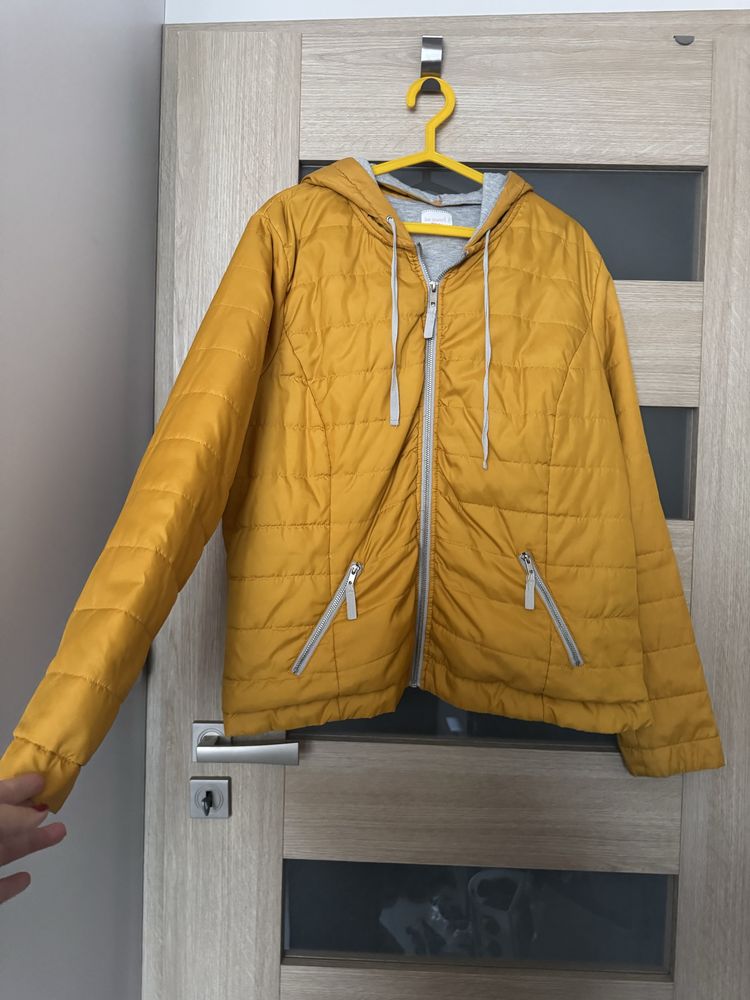 Żółta kurtka przejściowa paprika r. 44/2XL