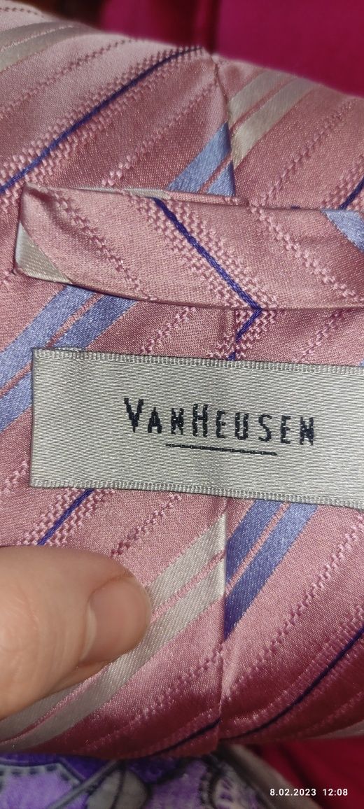 Krawat van heusen jedwabny jedwab