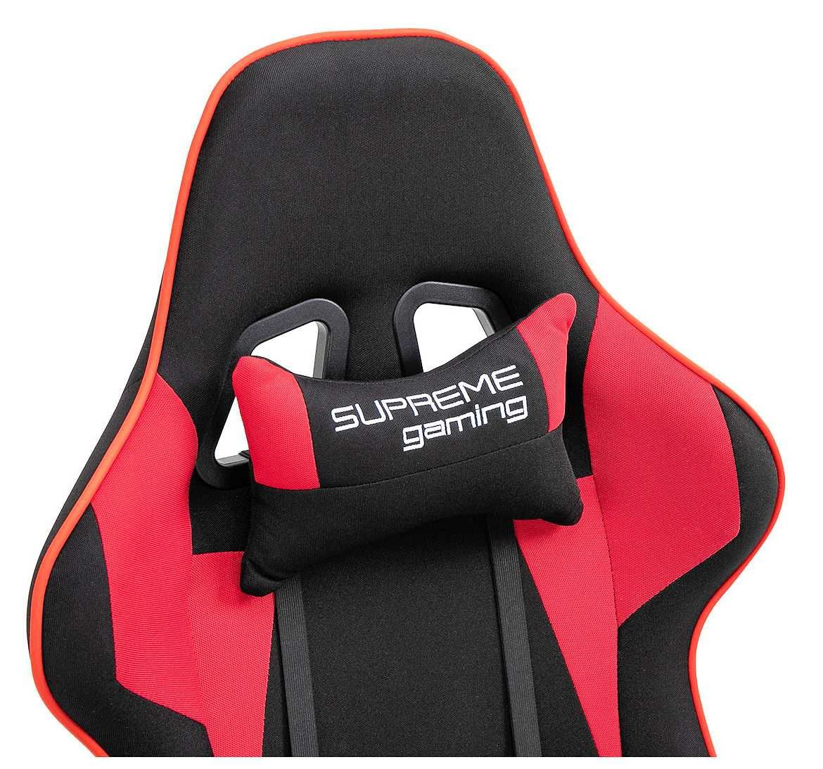 Fotel z Tkaniny PlayMaker Black/Red regulacja podłokietników
