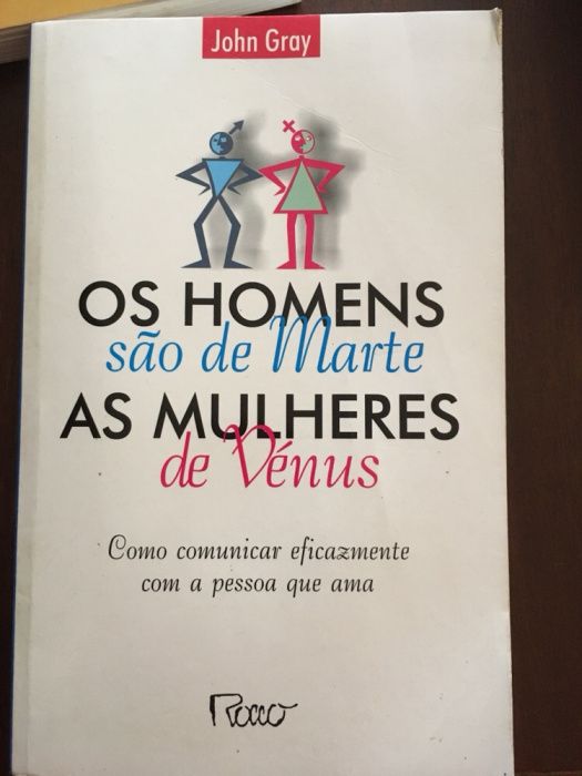 Livros “tese” “ os homens são de Marte as mulheres de vénus
